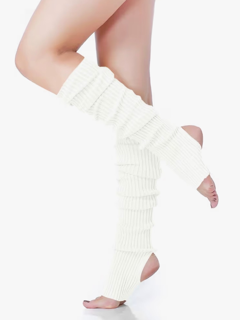 NWT v28 Women’s White Knit Leg Warmers (Size OS)